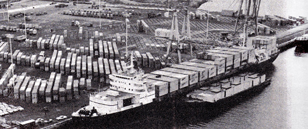 1960s First Pure Container Ship