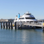 Passengers Using the Float to Enter the Ferry