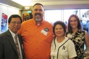 Sugi Loni, Derrick Lind, Connie Ng-Wong from Port of Oakland, and Anna Dix