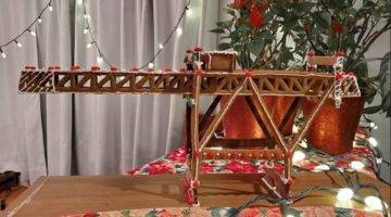 Gingerbread Crane Left Side with Boom Extended